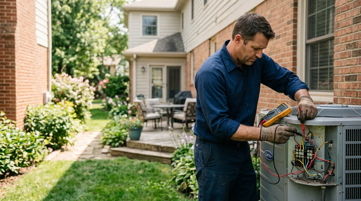 HVAC technician working near East Dennis, MA